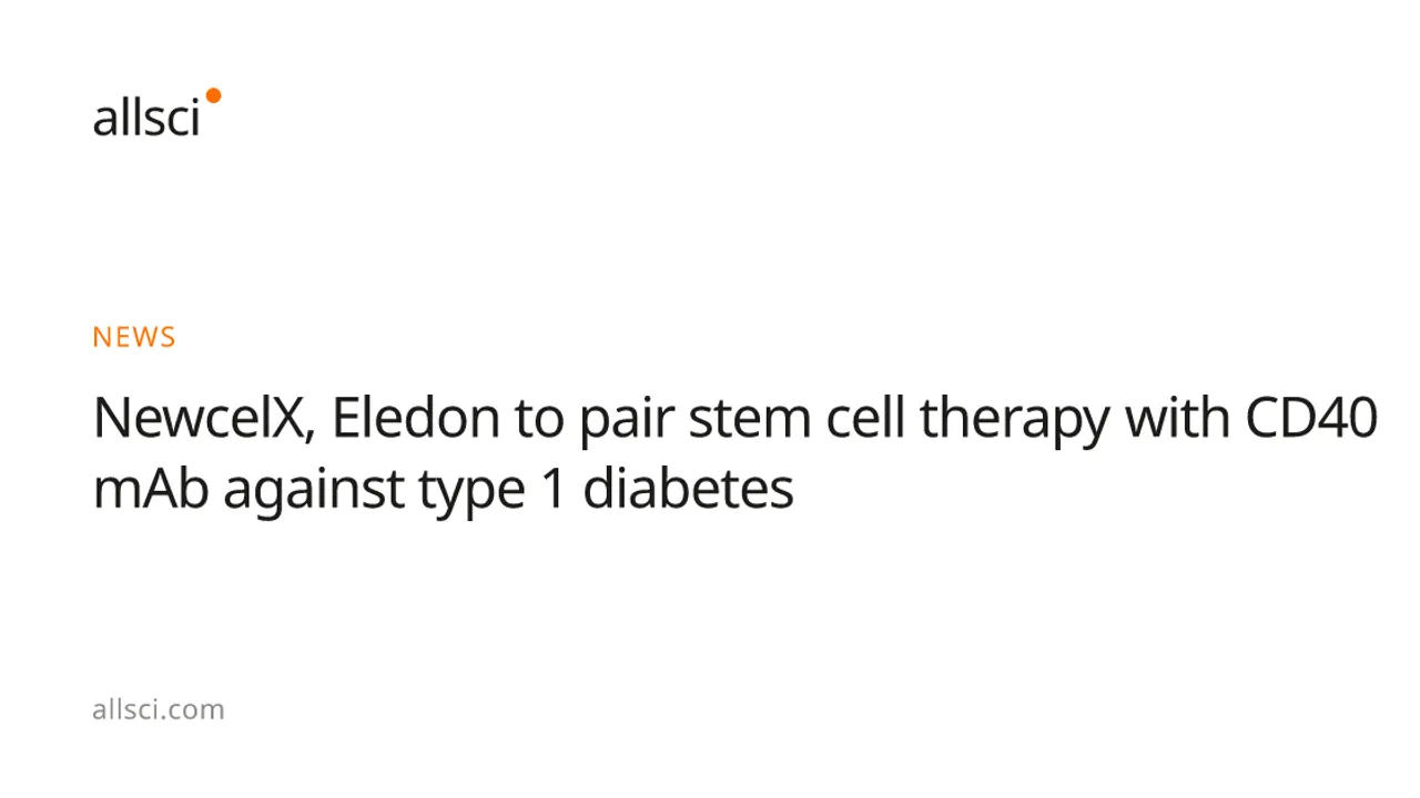 Image from allsci.com: Two Companies Join Forces to Test Stem Cell Therapy Combined With Immune-Modulating Drug for Type 1 Diabetes
